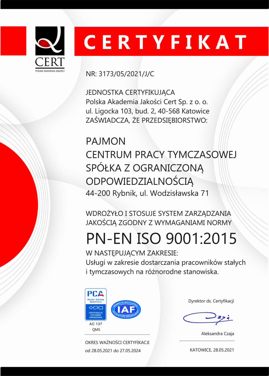 CERT Polska Akademia Jakości